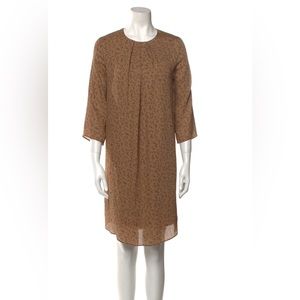 Oak+Fort Floral Print Long Sleeve Dress